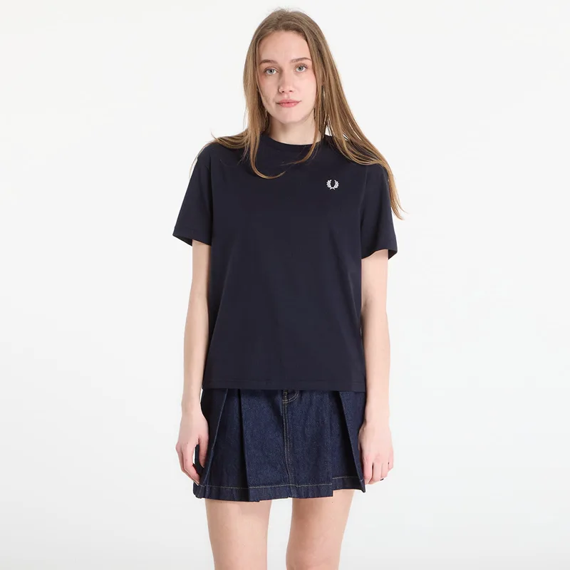 T-shirt FRED PERRY Crew Neck T-Shirt Navy 40