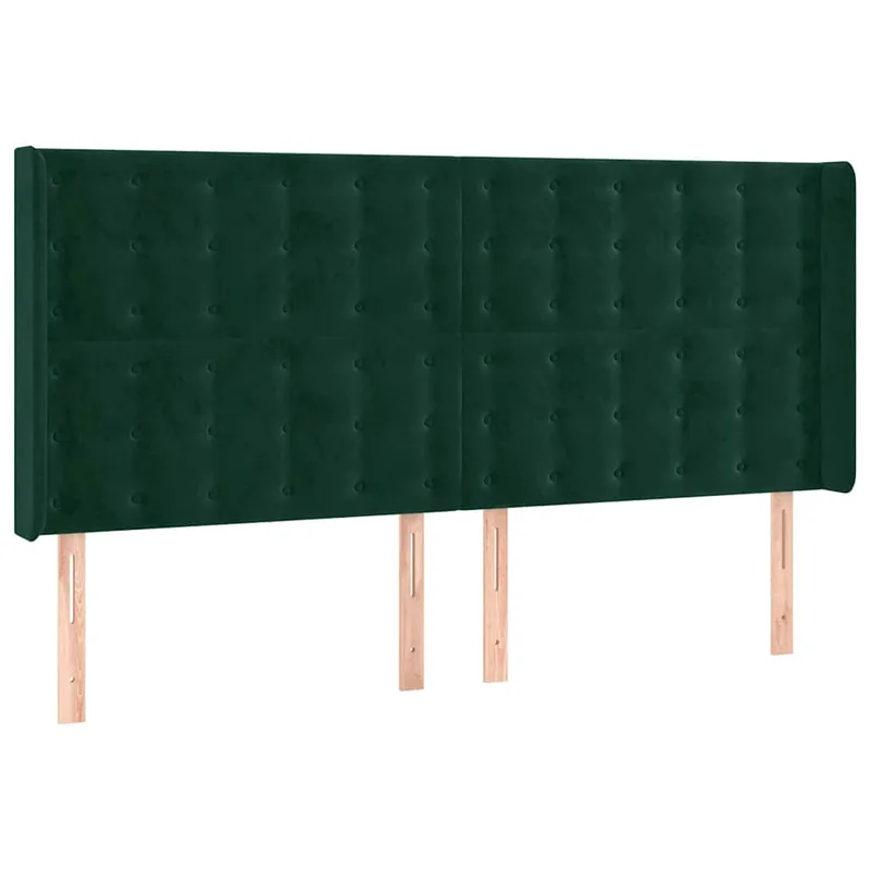 vidaXL �εφαλά�ι με Πτε��για Π�άσινο 163x16x118/128 εκ. Βελο�δινο
