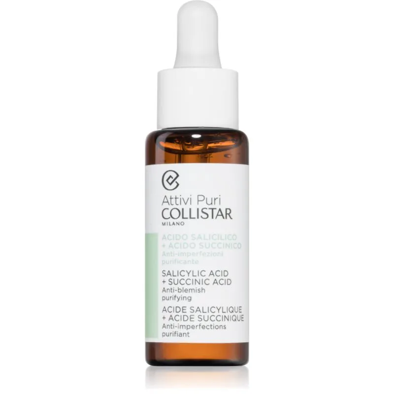 Collistar Attivi Puri Salicylic Acid + Succinic Acid αποτοξινωτικός ορός καθαρισμού 30 ml