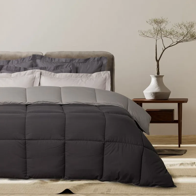 ΠΑΠΛΩΜΑ ΥΠΕΡΔΙΠΛΟ DAS HOME HAPPY 9693 BLACK/GREY 220Χ240CM