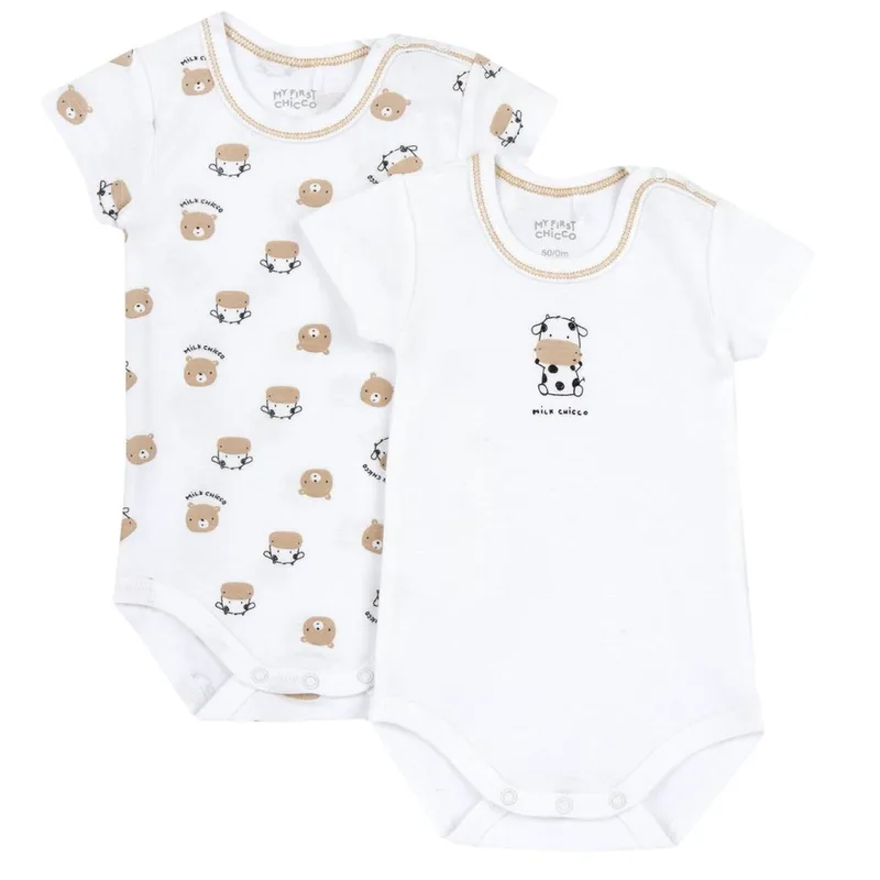 Σετ 2 τεμ. φορμάκια μπεμπέ unisex Chicco-016939-033-White