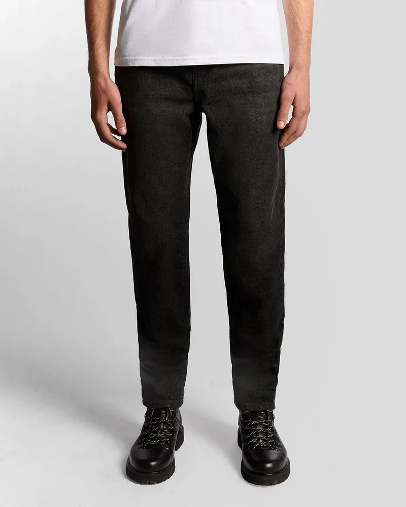 Lyle & Scott Ανδρικό Τζιν Παντελόνι Slim Fit Denim Μαύρο