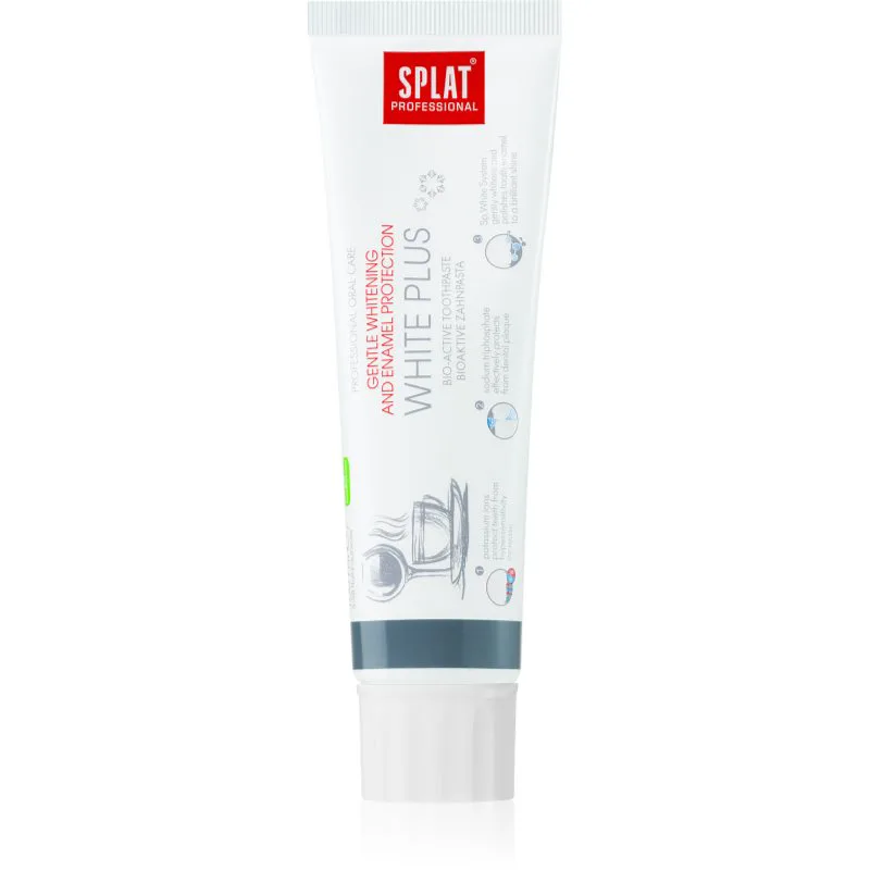 Splat Professional White Plus βιοδραστική οδοντόκρεμα για απαλή λεύκανση και προστασία σμάλτου 100 ml