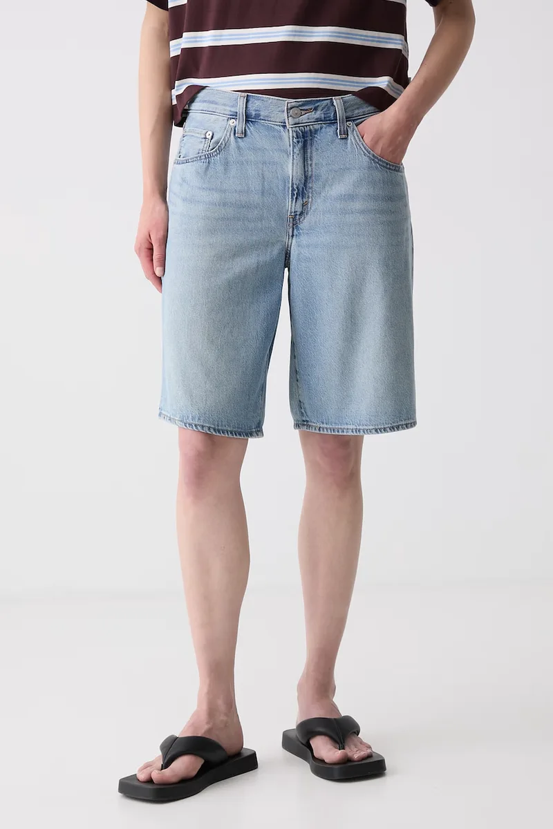 Levi's σορτς γυναικεία ντένιμ BAGGY DAD