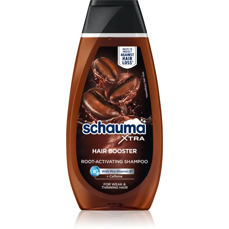 Schwarzkopf Schauma Hair Booster σαμπουάν καφεϊνης για αδύναμα μαλλιά που είναι επιρρεπή σε τριχόπτωση 350 ml