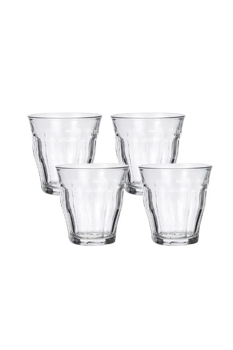 Ποτηρι Γυαλινο 250ML Σετ Των 4 8x8x8.5cm Μονόχρωμο OEM