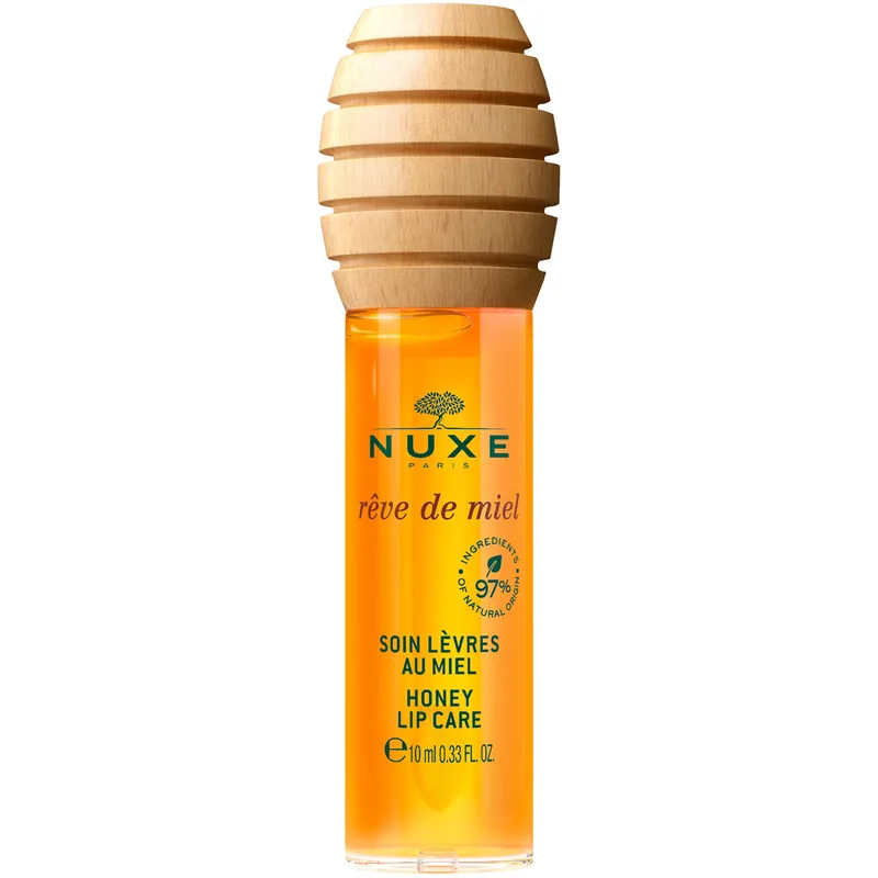 Nuxe Reve de Miel Honey Lip Care Oil Ενυδατικό Λάδι Χειλιών που Προσφέρει Λάμψη 10ml