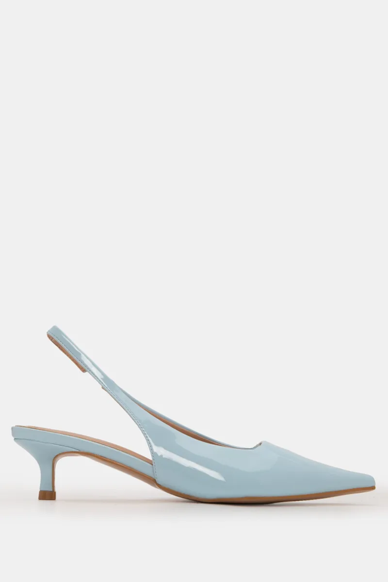 Γόβες Slingback Μυτερές - Γαλάζιο