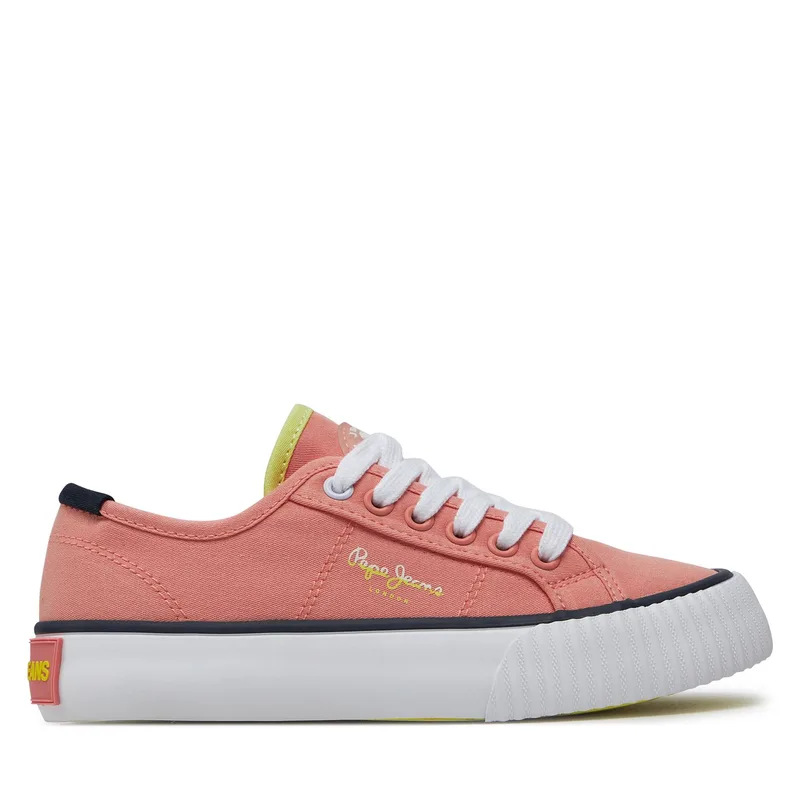 Πάνινα παπούτσια Pepe Jeans Ottis Basic G PGS30605 Πορτοκαλί