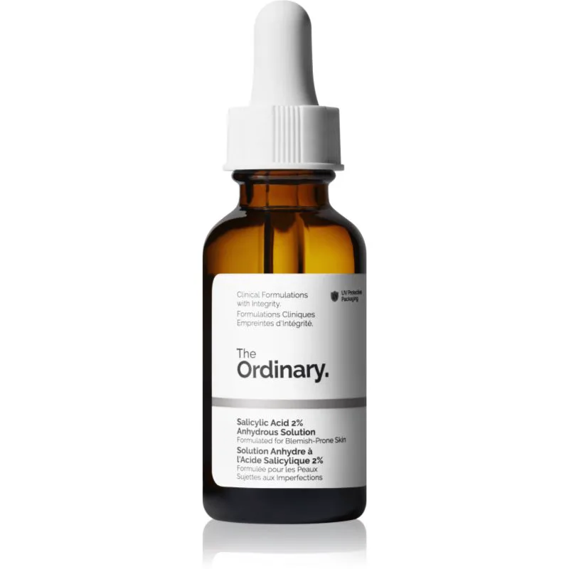 The Ordinary Salicylic Acid 2% Anhydrous Solution ορός προσώπου για ομοιόμορφη απόχρωση επιδερμίδας 30 ml