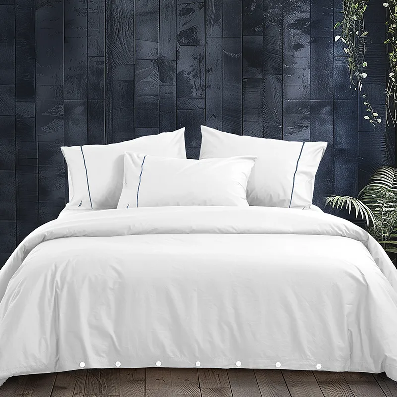 Παπλωματοθήκη Υπέρδιπλη (Σετ) 240X220 Nef Nef Nau Wave Solid White (240x220)