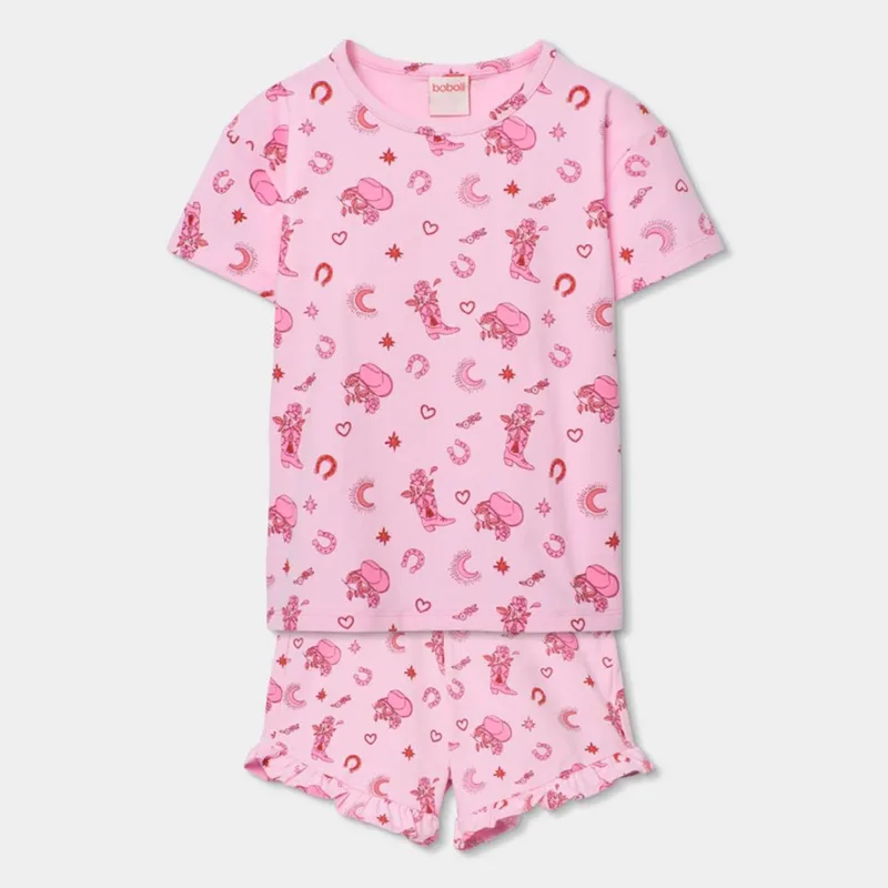 Πιτζάμα μακό κορίτσι Boboli-483016-9768-Pink