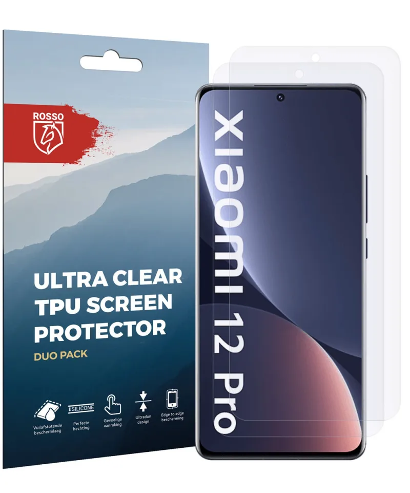Κόκκινο Ultra Clear Screen Protector - Μεμβράνη Προστασίας Οθόνης - Xiaomi 12 Pro - 2 Τεμάχια (8719246358296)