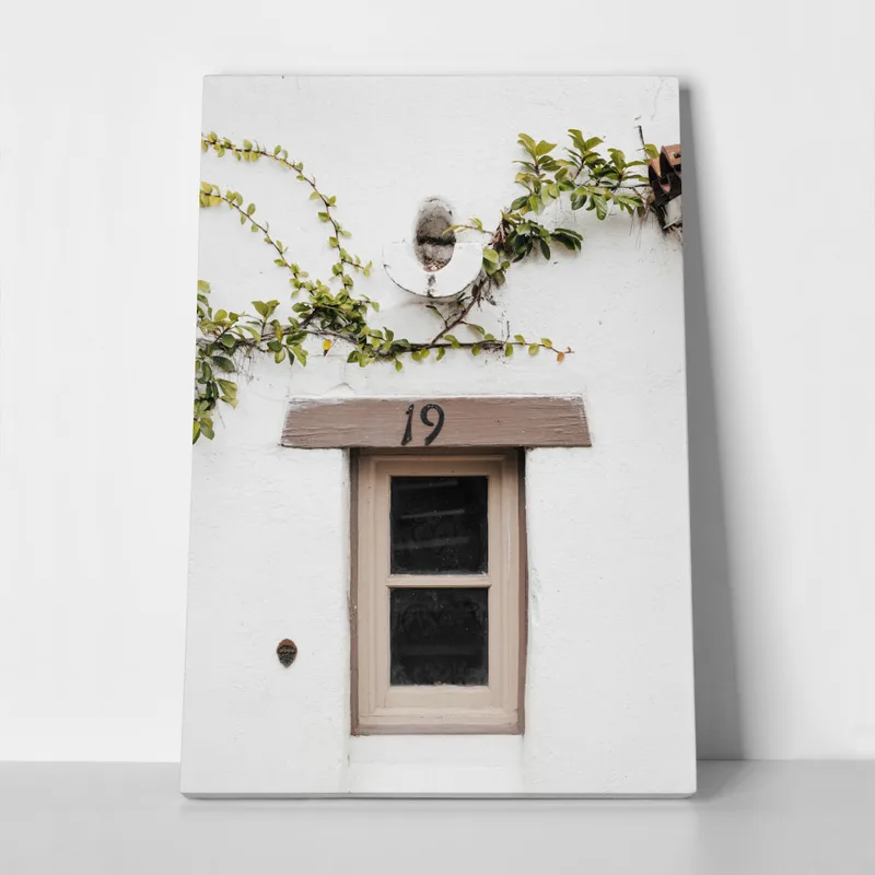Πίνακας σε Καμβά RUSTIC FARMHOUSE WINDOW 2