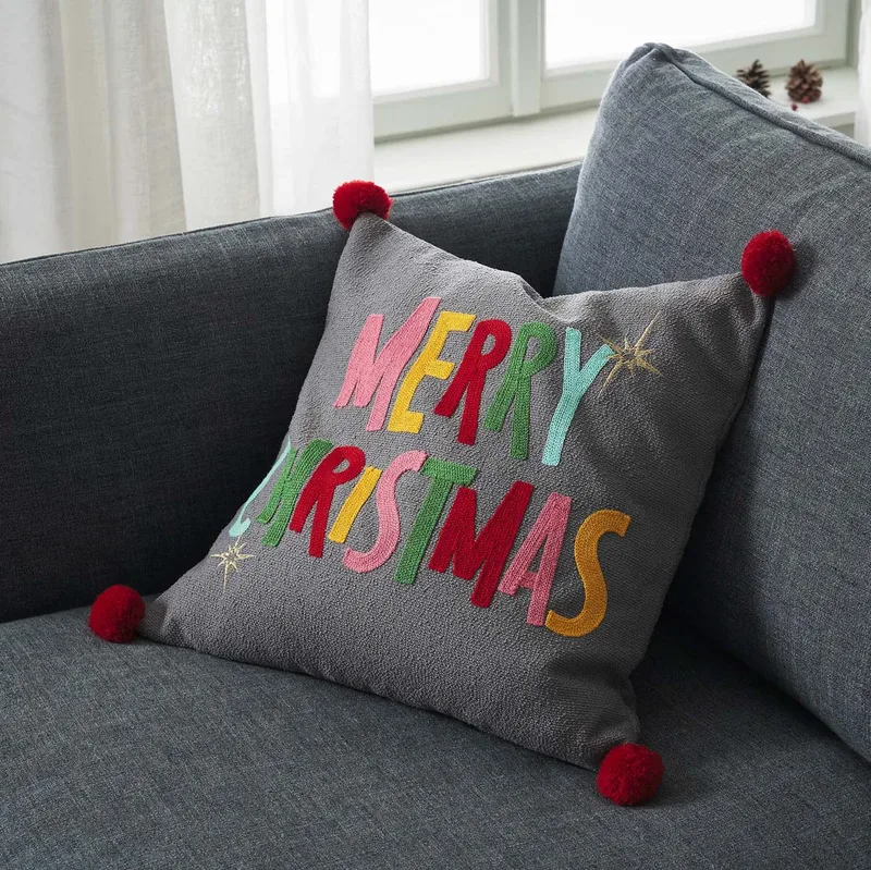 Χριστουγεννιάτικη Μαξιλαροθήκη (43x43) Gofis Home Xmas 363