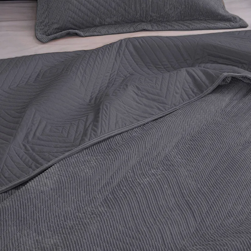Κουβερλί Υπέρδιπλο 220X240 Palamaiki Dizza Grey (220x240)