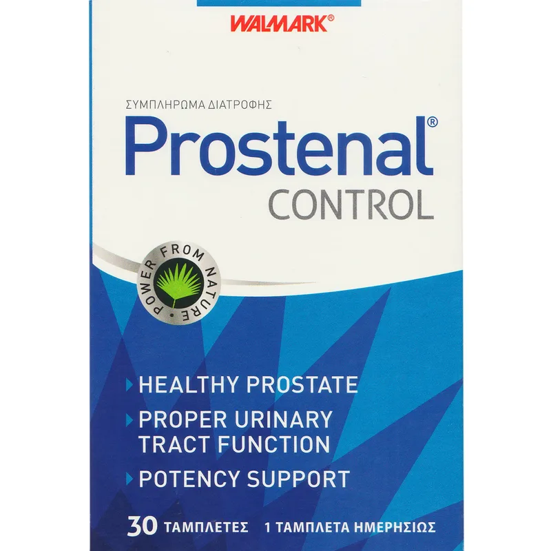 Walmark Prostenal Control Συμπλήρωμα Διατροφής Εκχυλίσματος Βοτάνων Saw Palmeto, Τσουκνίδας, Τριβολιού, Βιταμινών & Μετάλλων για την Καλή Υγεία του Προστάτη & Ενίσχυση της Σεξουαλικής Ικανότητας 30tabs