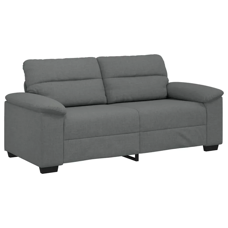 vidaXL Διθέσιος Καναπές Σκούρο Γκρι 180x81x84 εκ. Ύφασμα