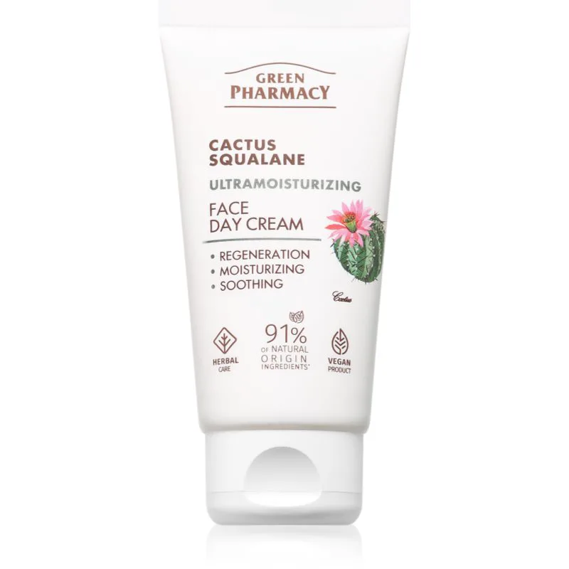 Green Pharmacy Cactus & Squalane Day Face Cream ενυδατική κρέμα ημέρας 50 ml
