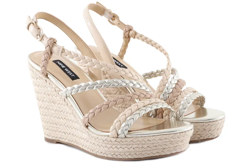 Πλατφόρμες Nine West Halsee HALSEE3 LL-GOLD MULTI Γυναικείο