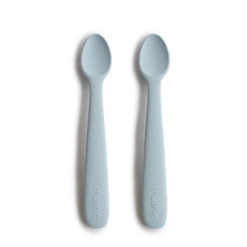 Σετ 2 Μακριά Κουταλάκια Σιλικόνης Powder Blue - Mushie