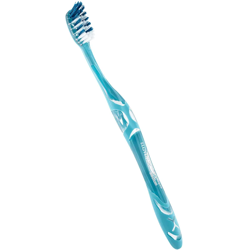Elgydium Toothbrush Antiplaque Medium Μέτρια Οδοντόβουρτσα για Βαθύ Καθαρισμό & Απομάκρυνση Οδοντικής Πλάκας 1 Τεμάχιο - Μπλε