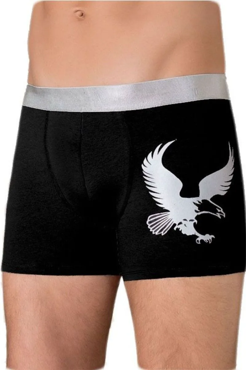Ανδρικό μποξεράκι EAGLE Βαμβακερό - Modal Berrak 29901 Σκούρο Γκρί