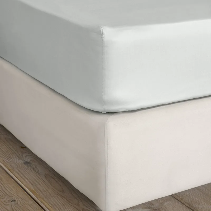 Σεντόνι Μεμονωμένο Μονό 100X200+34 Nima Superior Satin Soft Gray Με Λάστιχο (100x200+34)