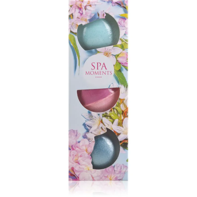 Spa Moments Fizzy Bath Bombs Shea Butter αφρώδεις μπάλες για το μπάνιο με βούτυρο καριτέ