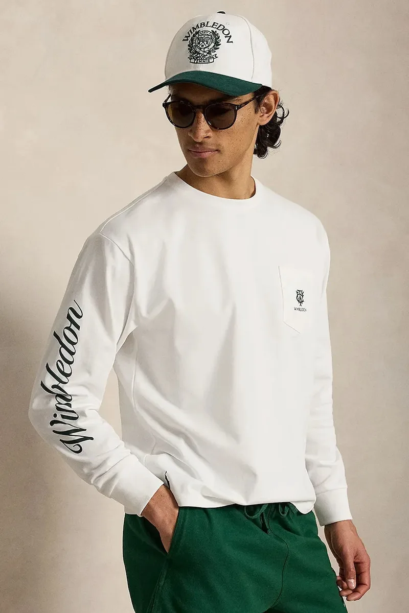 Polo Ralph Lauren μακρυμάνικο ανδρικό βαμβακερό Wimbledon