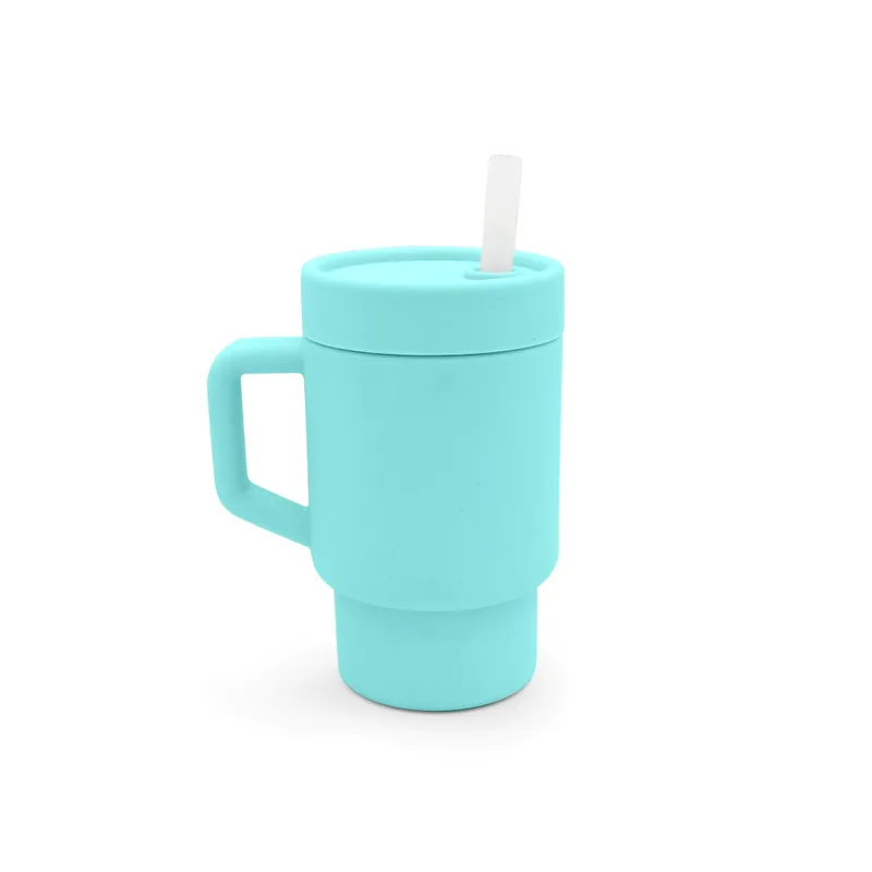 Παγούρι Σιλικόνης Με Καλαμάκι Tumbler Μπλε Melii MEL19910 (Υλικό: Σιλικόνη, Χρώμα: Μπλε) - Melii - MEL19910