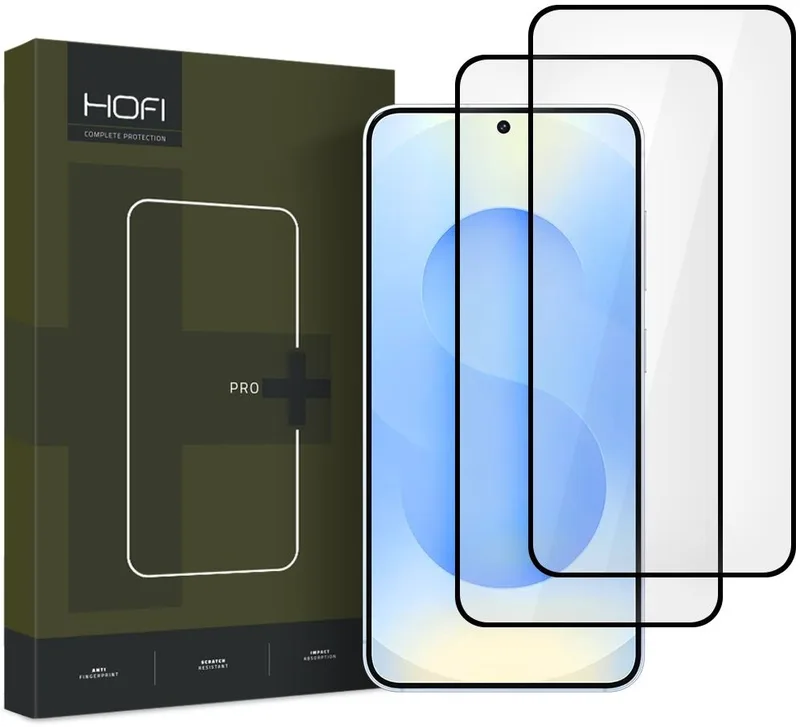 Tempered Glass Samsung Galaxy S25 Hofi Premium Pro+ Αντιχαρακτικό Γυαλί Προστασίας FullFace Οθόνης 2 Τεμάχια - Black (5906302322022)