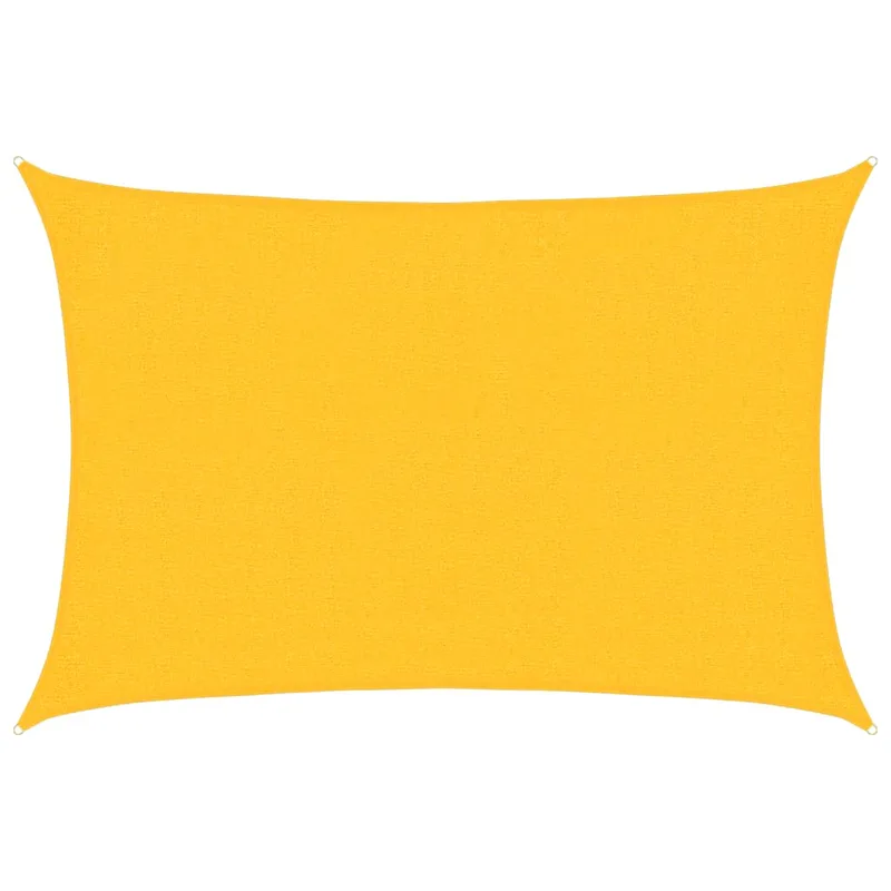 vidaXL Πανί Σκίασης Ορθογώνιο Κίτρινο 2x2,5 μ. HDPE 160 γρ./μ²