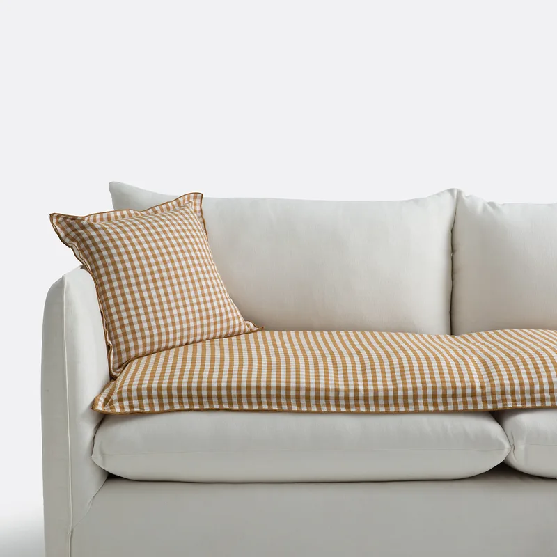 Στρώμα καθίσματος από βαμβάκι λινό 60x180 cm