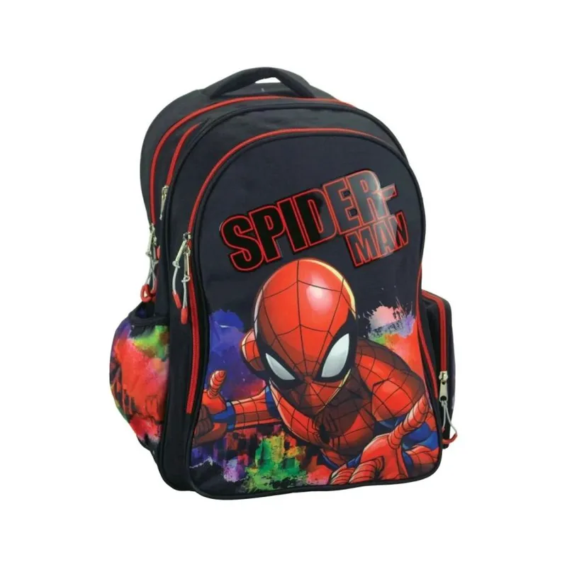 Τσάντα πλάτης δημοτικού Gim: Spiderman - μαύρο