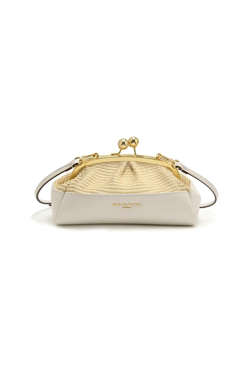Nannini γυναικείο mini bag "Junia-G" - 19440-1 Υπόλευκο