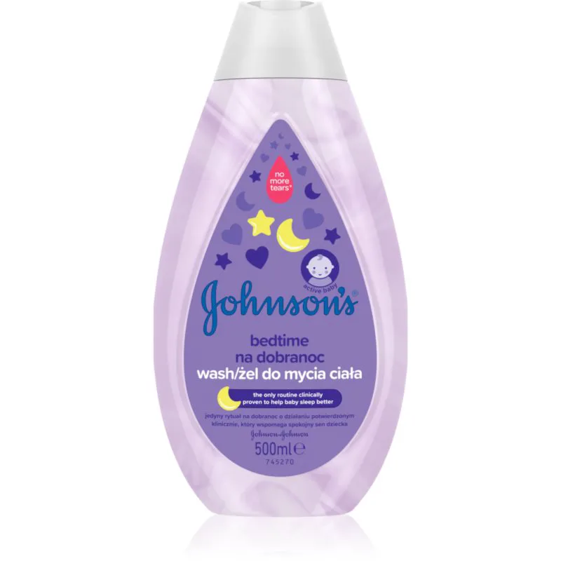 Johnson's® Bedtime τζελ πλυσίματος για καλό ύπνο για παιδικό δέρμα 500 ml