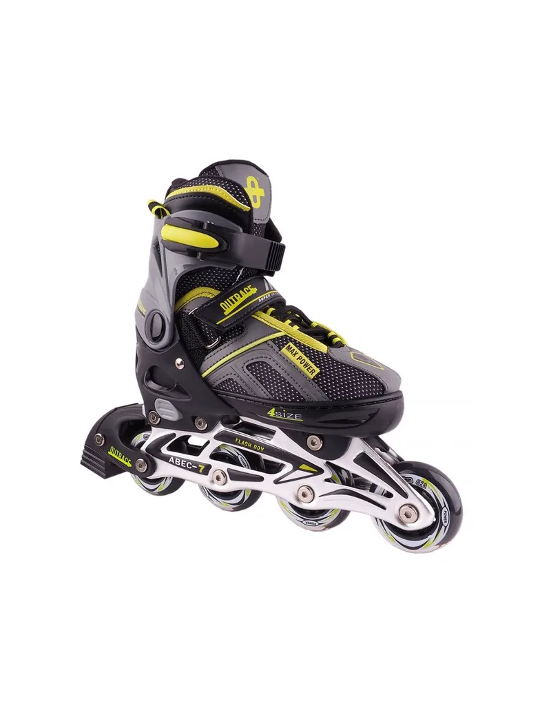 Mico Flash Jr PW-126B-79 Inline Rollers Μαύρα Ενηλίκων/Παιδικά