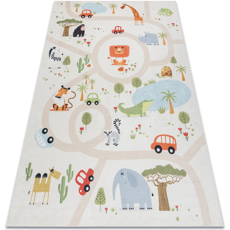Χαλιά Rugsx BAMBINO 1165 πλύσιμο χαλιού Zoo γιΠ140x190 cm