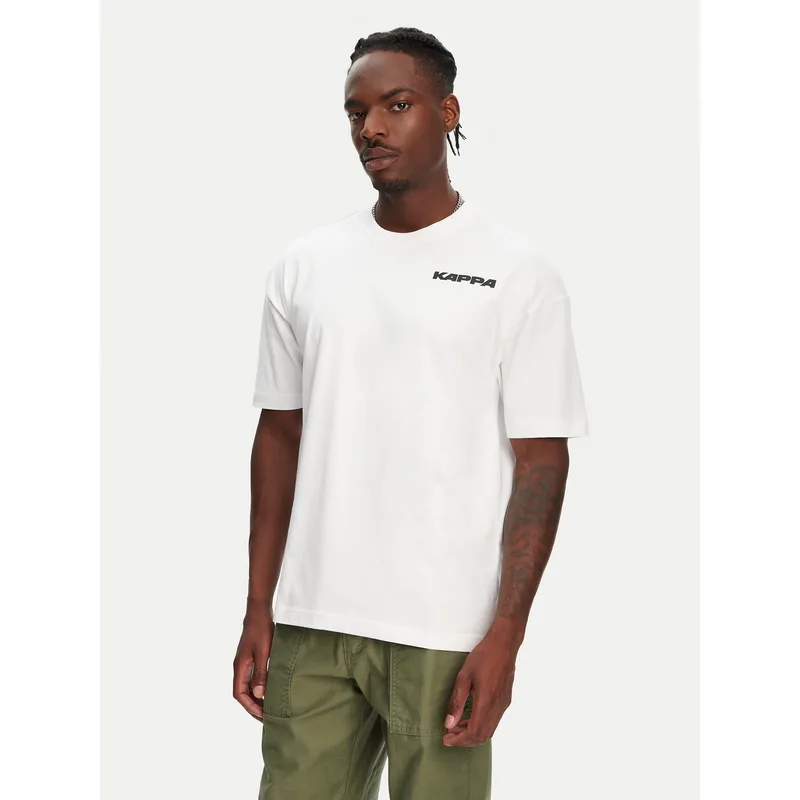 Kappa T-Shirt Nyle 351S5GW Λευκό Regular Fit