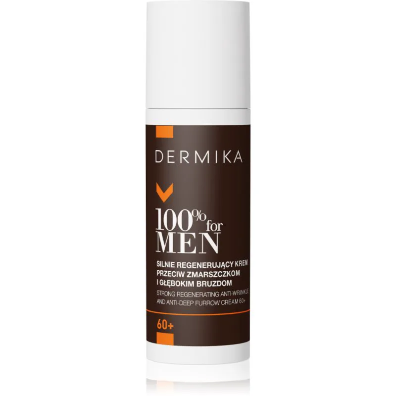 Dermika 100% for Men Αντιρυτιδική αναζωογονητική κρέμα για άντρες 60+ 50 ml