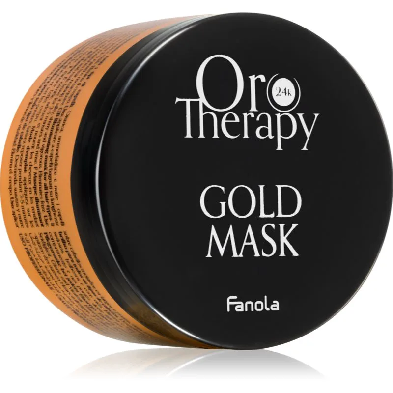 Fanola Χρυσό Therapy Χρυσό Mask ενυδατική μάσκα για ξηρά και ατίθασα μαλλιά 300 ml