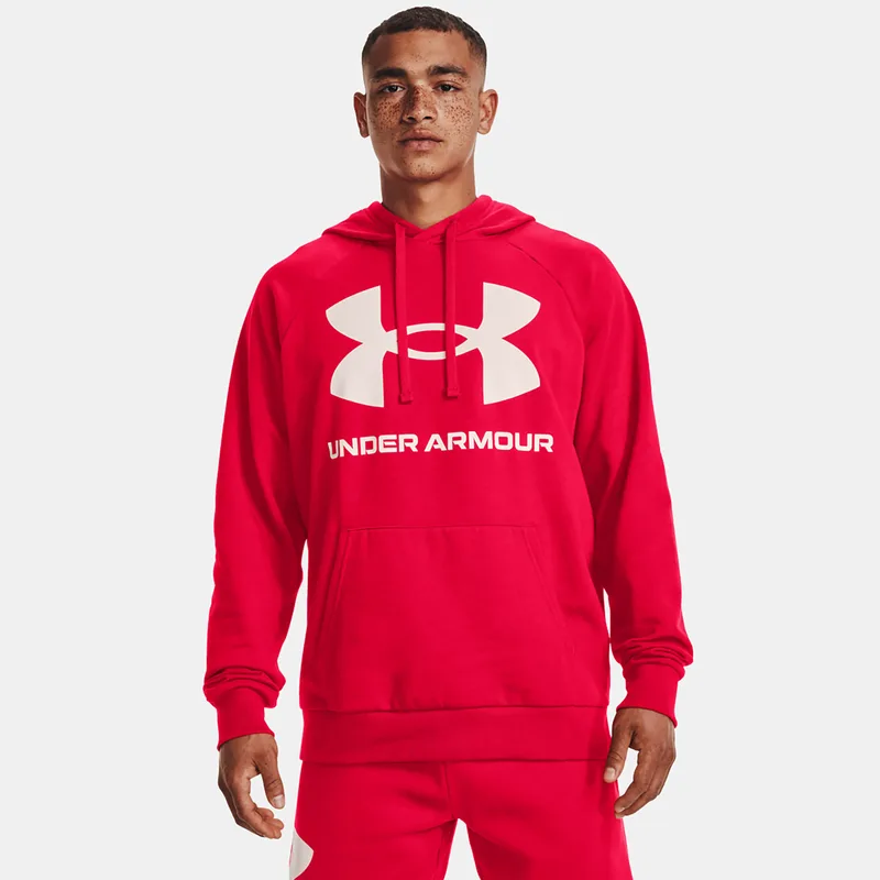 UNDER ARMOUR RIVAL FLEECE BIG LOGO HOODIE ΚΟΚΚΙΝΟ