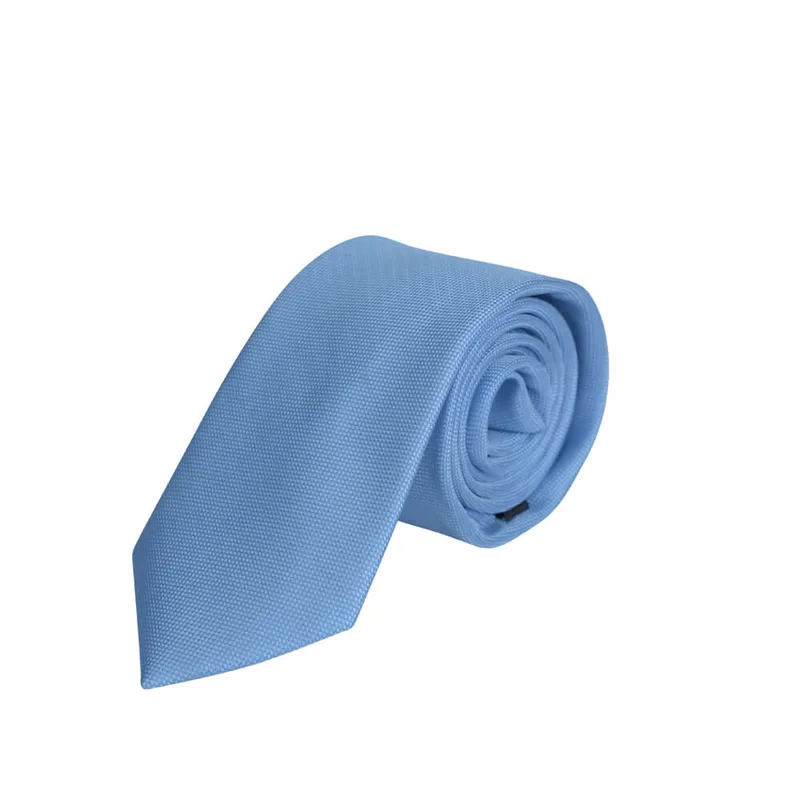 Prince Oliver Γραβάτα Με Μικροσχέδιο Γαλάζια (Φάρδος 7 cm)