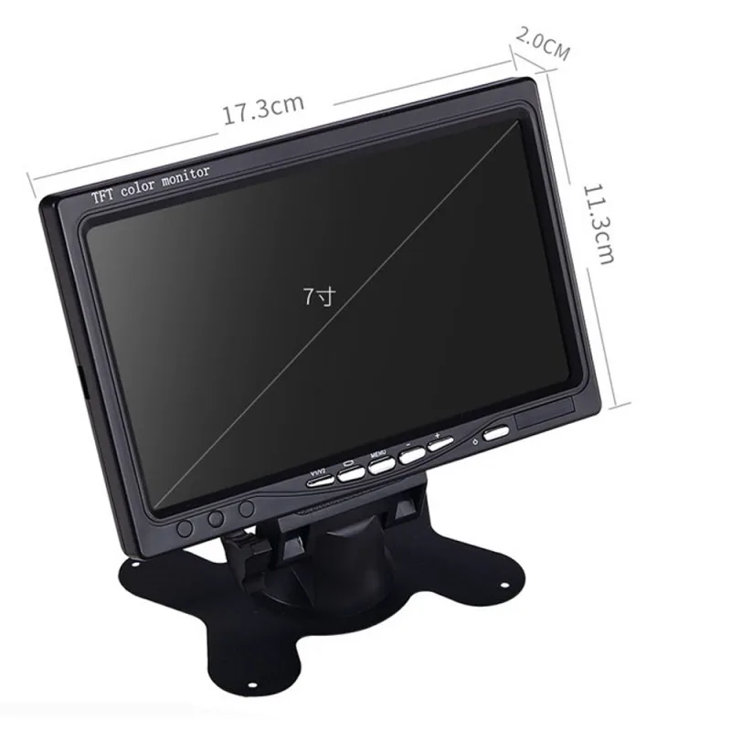 Οθόνη 7" TFT 12V για Ταμπλό Αυτοκινήτου Universal με Τηλεχειριστήριο D-117