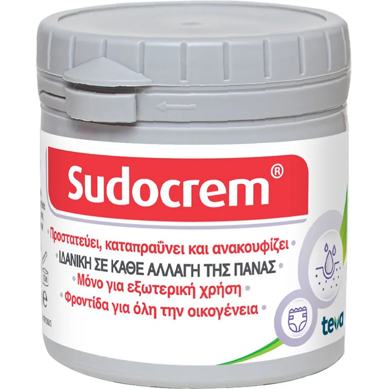 Sudocrem Κρέμα Ιδανική σε Κάθε Αλλαγή Πάνας για Αντιμετώπιση Ερεθισμών 125g