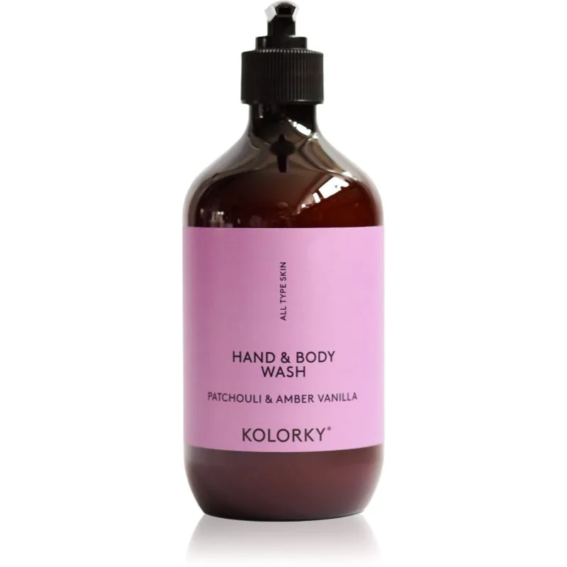 Kolorky Hand & Body Wash τζελ πλυσίματος για χέρια και σώμα Patchouli &Amber Vanilla 490 ml