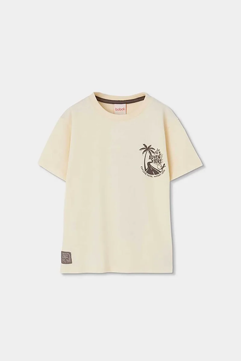 Boboli παιδικό Τ-shirt με print φοίνικα - 623012 Εκρού