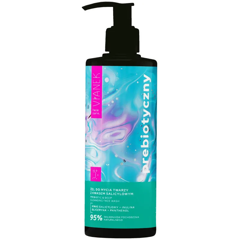 Vianek prebiotic facial cleansing gel with salicylic acid 300ml