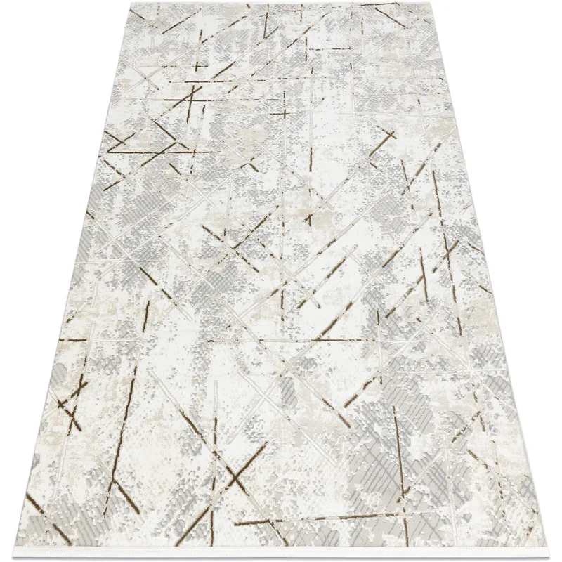 Χαλιά Rugsx Μοντέρνο χαλί DUKE 51393 κρεμ / χ 140x190 cm